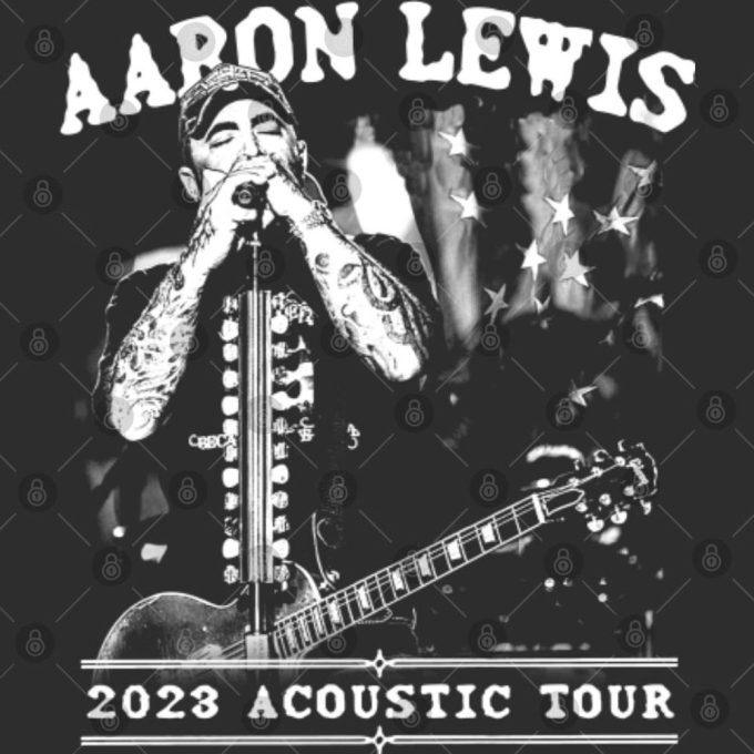 Aaron Lewis 2023 Acoustic Tour Tshirt: Exclusive Merchandise For Fans! 3