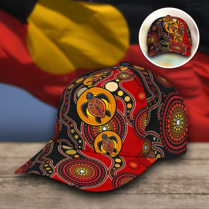Aboriginal Turtles Australia Indigenous Classc Cap Printed Baseball Cap Gift 2