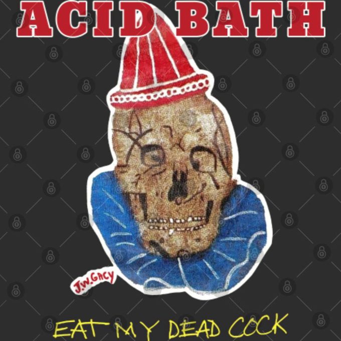 Acid Bath The Blue Eat My Dead Cock 1994 T-Shirt, Acid Bath Tour 1994 T-Shirt 4