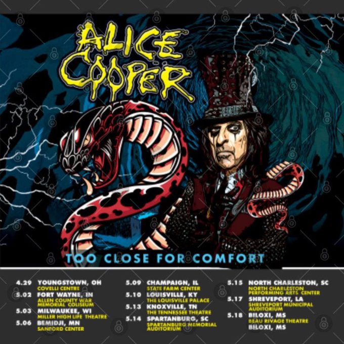 Alice Cooper Concert 2023Gift For Men And Women 4