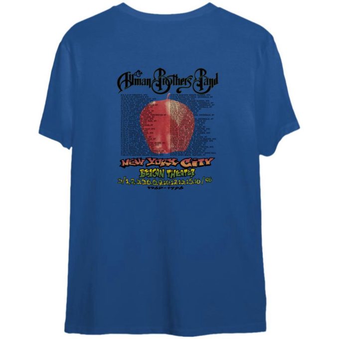 Allman Brothers Band Beacon Theater 1996 Tour T-Shirt 2