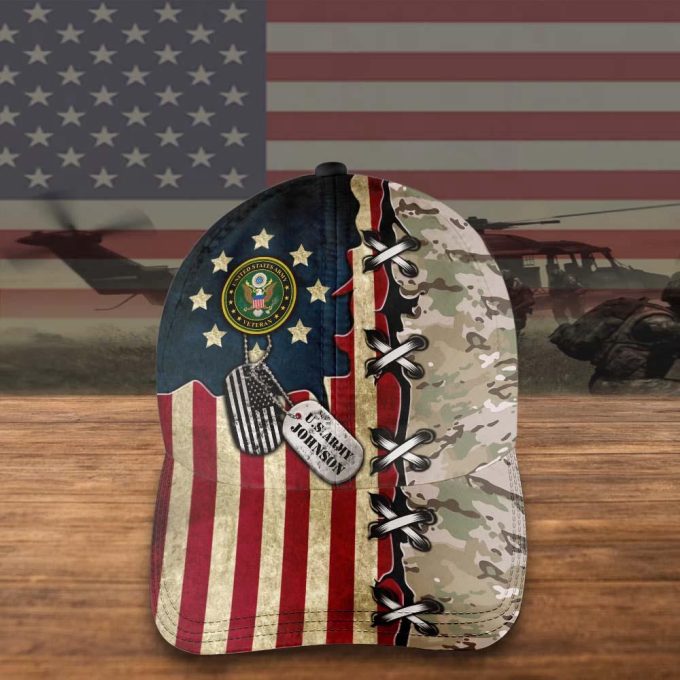 American Flag Military Custom Cap 2
