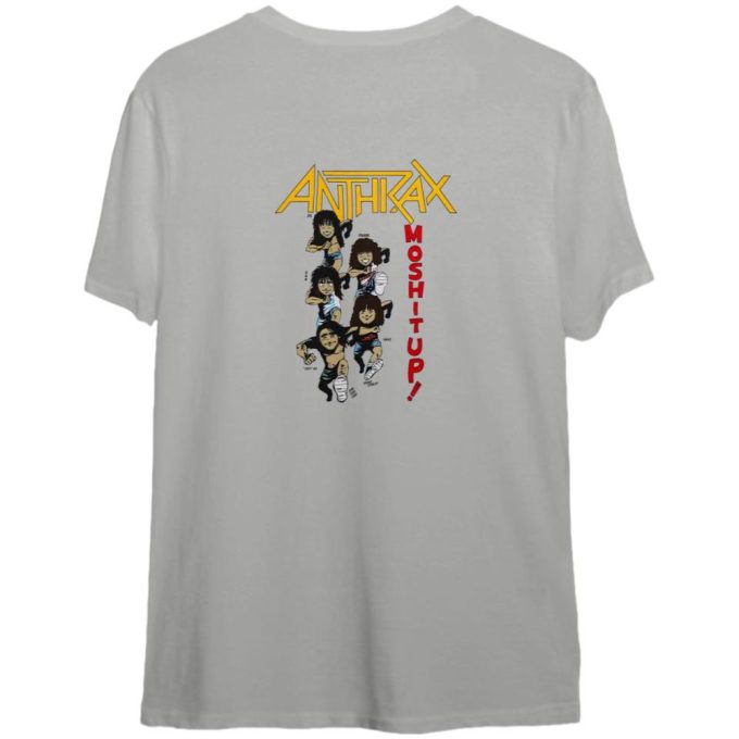 Anthrax Mosh It Up Tour 1987 T-Shirt, Vtg 80S Anthrax Tour Concert Graphic Shirt, Mosh It Up Shirt, Gift For Dad 2