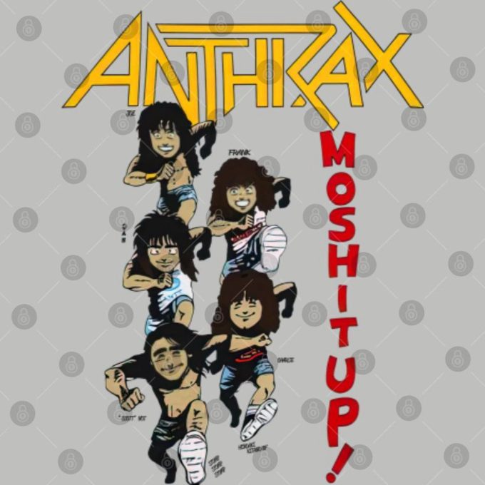 Anthrax Mosh It Up Tour 1987 T-Shirt, Vtg 80S Anthrax Tour Concert Graphic Shirt, Mosh It Up Shirt, Gift For Dad 5