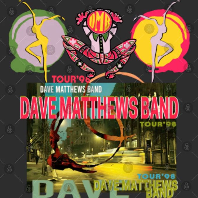 Authentic Dave Matthews Band 1998 Tour T-Shirt: Before These Crowded Streets 3