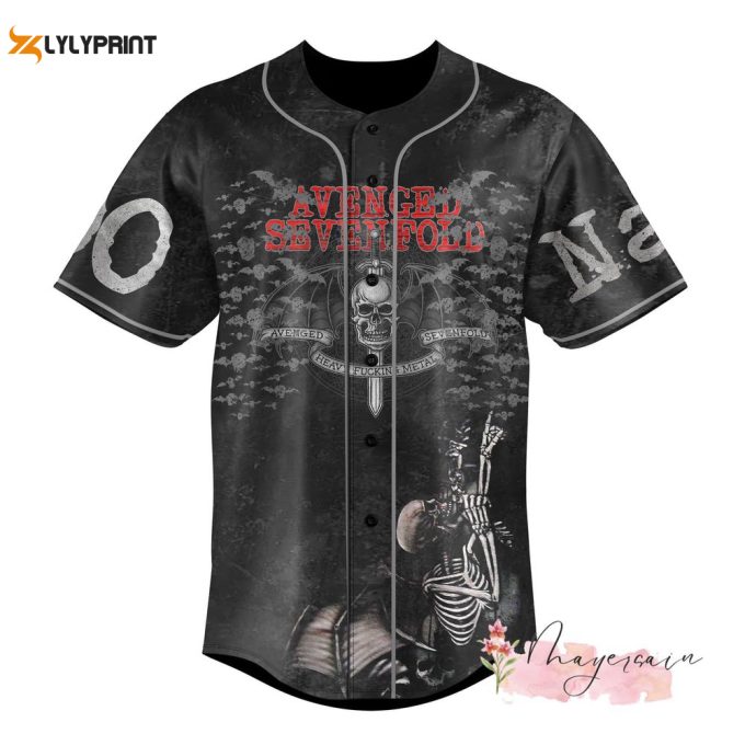 Avenged Sevenfold Baseball Jersey Shirt 1