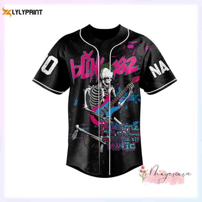 B182 Baseball Jersey, B182 Band Baseball Shirt 1