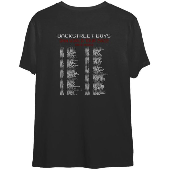 Backstreet Boys Dna World Tour 2024 North America Shirt Gift For Women And Men 2