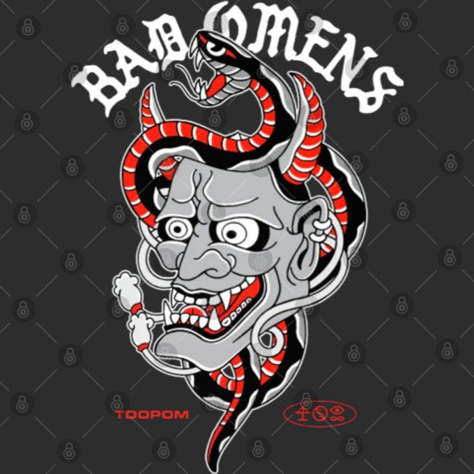 Bad Omens Band Hannya 2024 Shirt, A Tour Of The Concrete Jungle Tour 2024 Gift For Men And Women 4