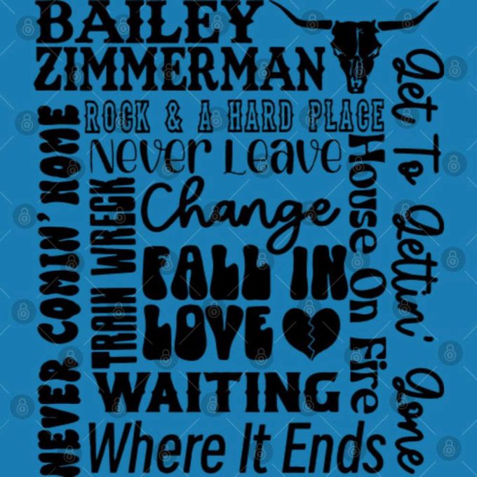 Bailey Zimmerman Music T-Shirt: Show Your Love For Zimmerman Songs! 4