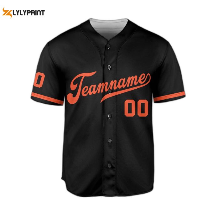 Baltimore Baseball Jersey Black, Baltimore Oriole Baseball Jersey For Men Women 1