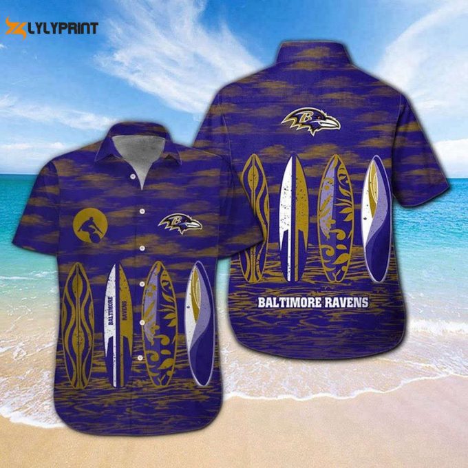 Baltimore Ravens Hawaiian Shirt M6 Sport Gift For Men Women 1