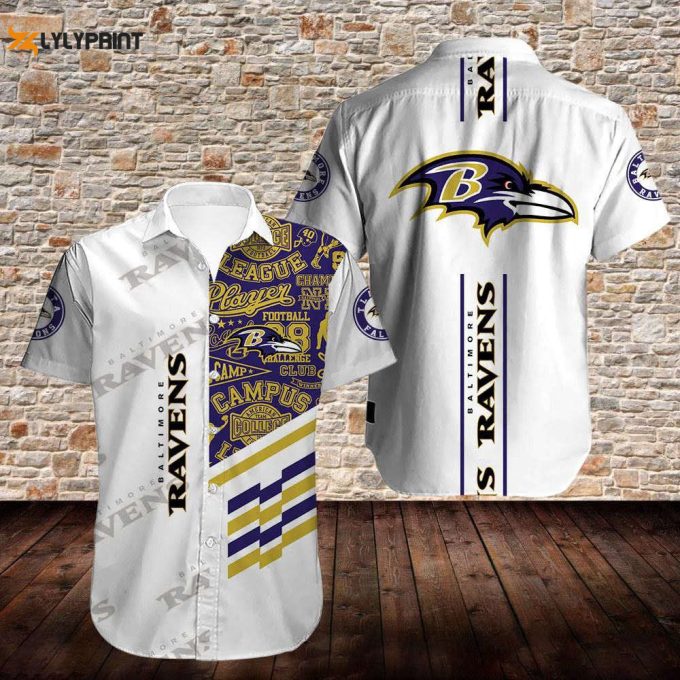 Baltimore Ravens Short Sleeve Hawaiian Shirt Summer Gift For Men Women 1