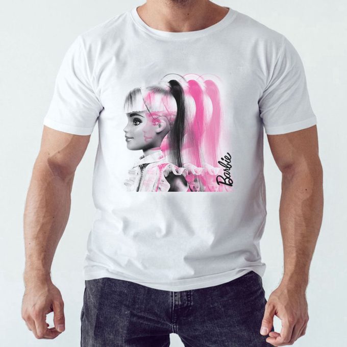 Barbie Pink Profile T-Shirt For Men And Women Barbie Graphic Tee Gift For Men Women 3