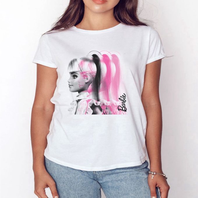 Barbie Pink Profile T-Shirt For Men And Women Barbie Graphic Tee Gift For Men Women 4