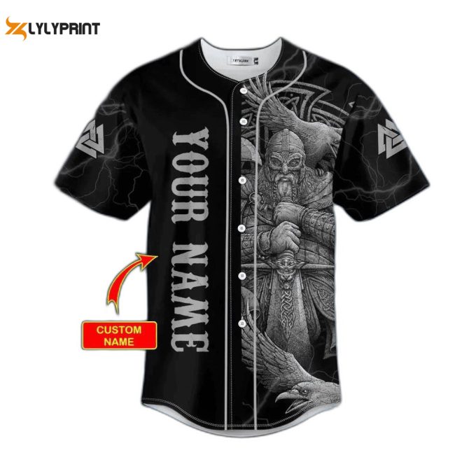 Bew Are The Old Man Black White Viking On Behance Warriors Raven Custom Baseball Jersey For Men Women 1