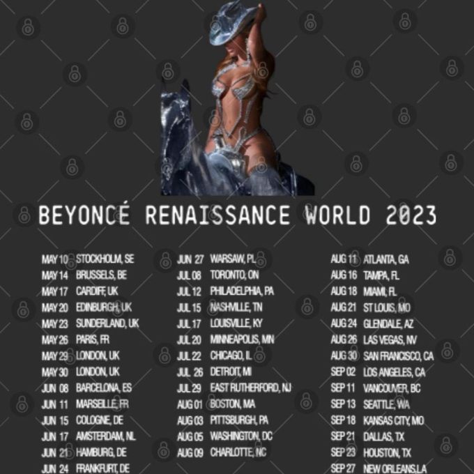 Beyonce Merch T-Shirt/By 2023 Shirt By Renaissance World Tour Merch 3