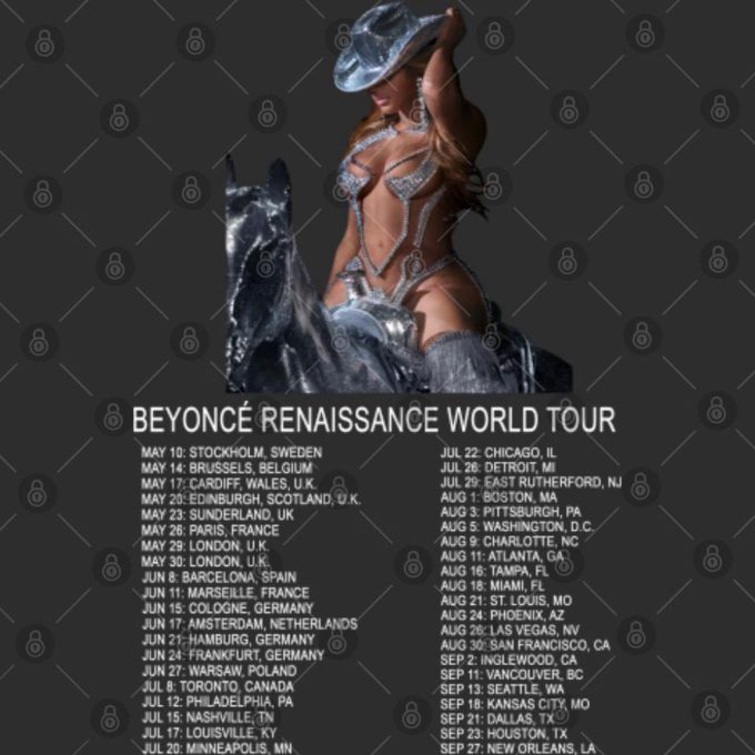 Beyonce Renaissance 2023 World Tour T-Shirt: Exclusive Merchandise For Fans! 2