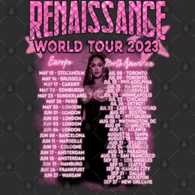 Beyonce Renaissance Tour 2023 T-Shirt, Renaissance Two Sides Shirt 4