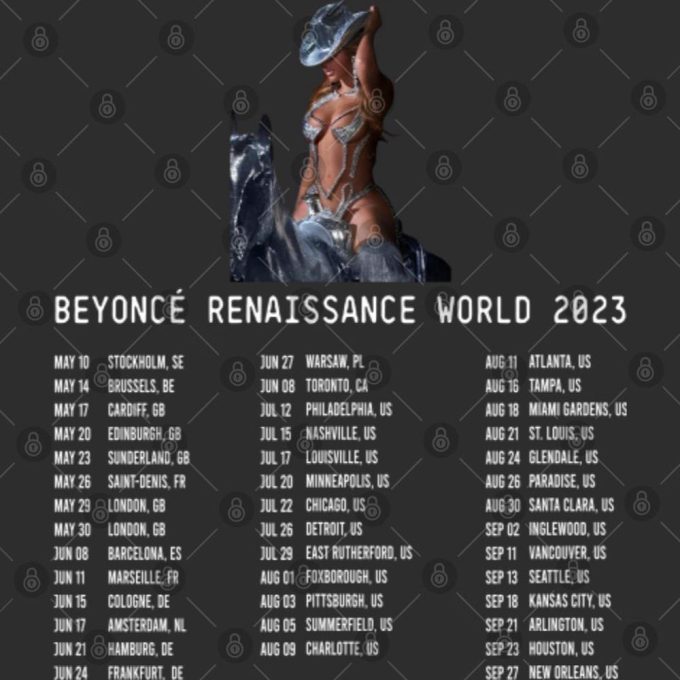 Beyonce Renaissance World Tour Merch, Beyonce Renaissance World Tour 2024 Shirt Gift For Men And Women 4
