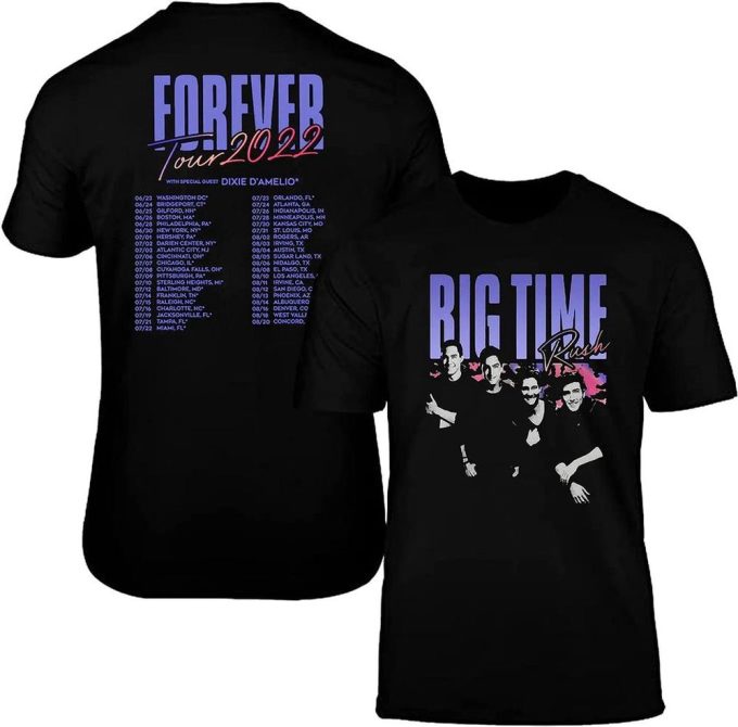 Official Big Time Rush Forever Tour T-Shirt: Limited Edition Merchandise 4