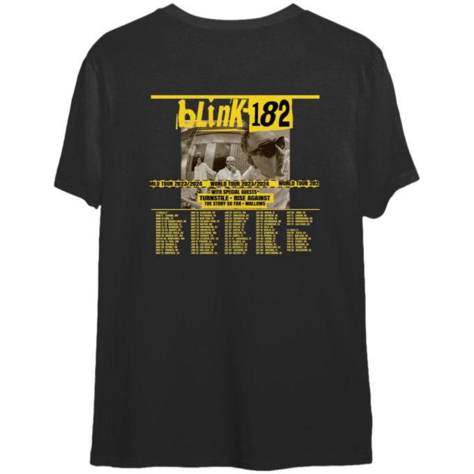 Bl.ink-182 Ame.ri.can Rock Band T-Shirt 2