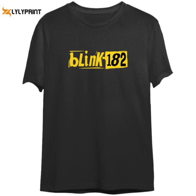 Bl.ink-182 Ame.ri.can Rock Band T-Shirt 1