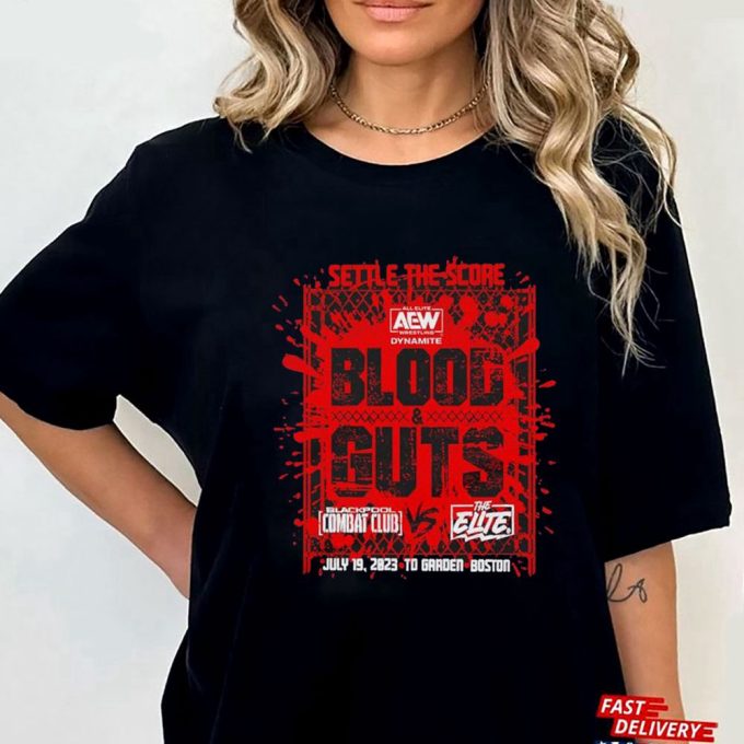 Blood And Guts 2023 Settle The Score T-Shirt Hoodie Gift For Men And Women 3