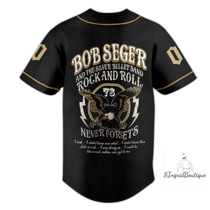 Bob Seger Jersey Shirt, Custom Bob Seger Baseball Jersey 3