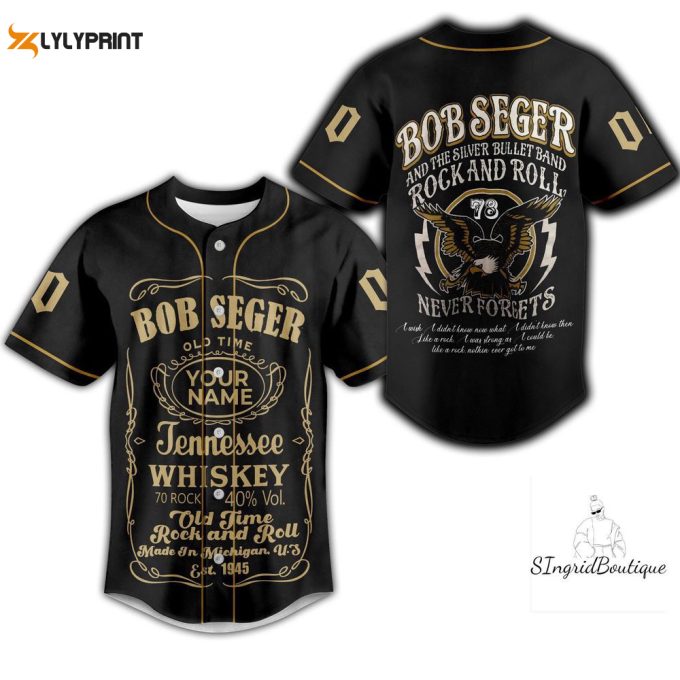 Bob Seger Jersey Shirt, Custom Bob Seger Baseball Jersey 1