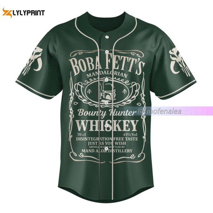 Boba Fett Baseball Shirt, Personalized Shirt, Star Wars Baseball Jersey For Men Women 1