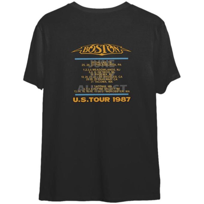 Vintage Boston Rock Band 1987 Tour T-Shirt: Relive The Epic Concert Experience! 2