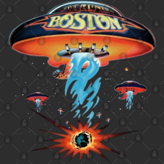 Vintage Boston Rock Band 1987 Tour T-Shirt: Relive The Epic Concert Experience! 3