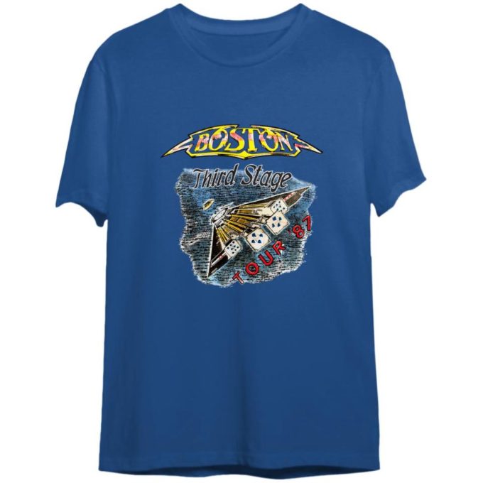 Vintage Boston Third Stage Tour 87 T-Shirt - Rock Band Merchandise 1