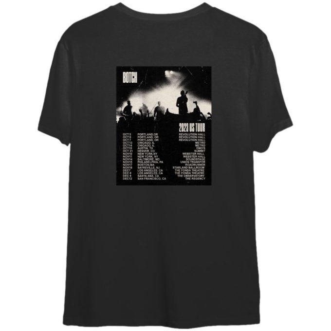 Botch Band 2023 Us Tour Double Sided T-Shirts: Dates &Amp; Designs