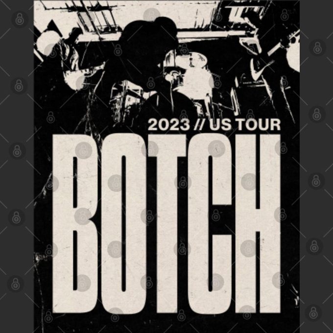 Botch Band 2023 Us Tour Double Sided T-Shirts: Dates &Amp; Designs