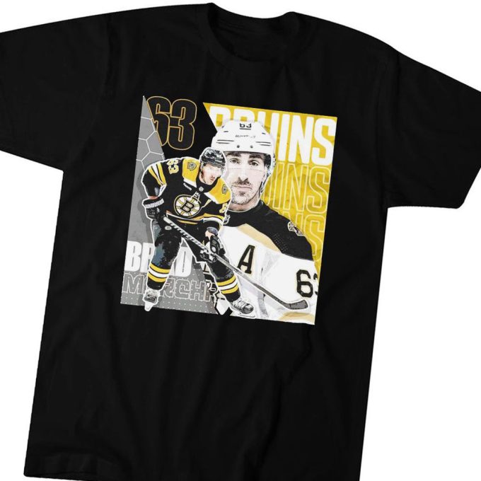 Brad Marchand 63 Boston Bruins Football Player T-Shirt Hoodie Gift For Men And Women 2