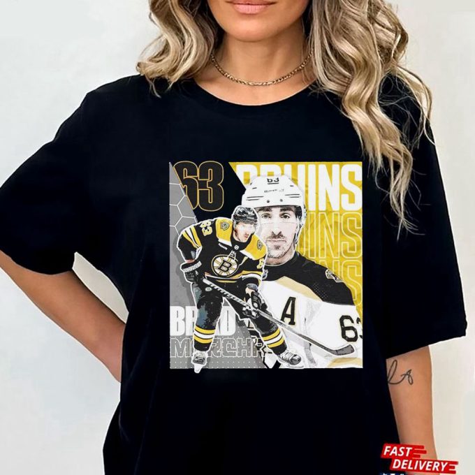 Brad Marchand 63 Boston Bruins Football Player T-Shirt Hoodie Gift For Men And Women 3