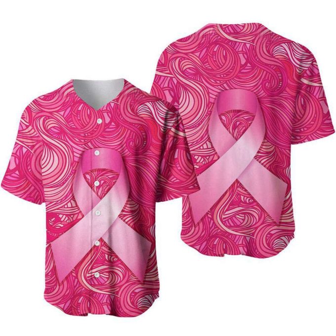 Breast Cancer Awareness Baseball Jersey For Men Women 2