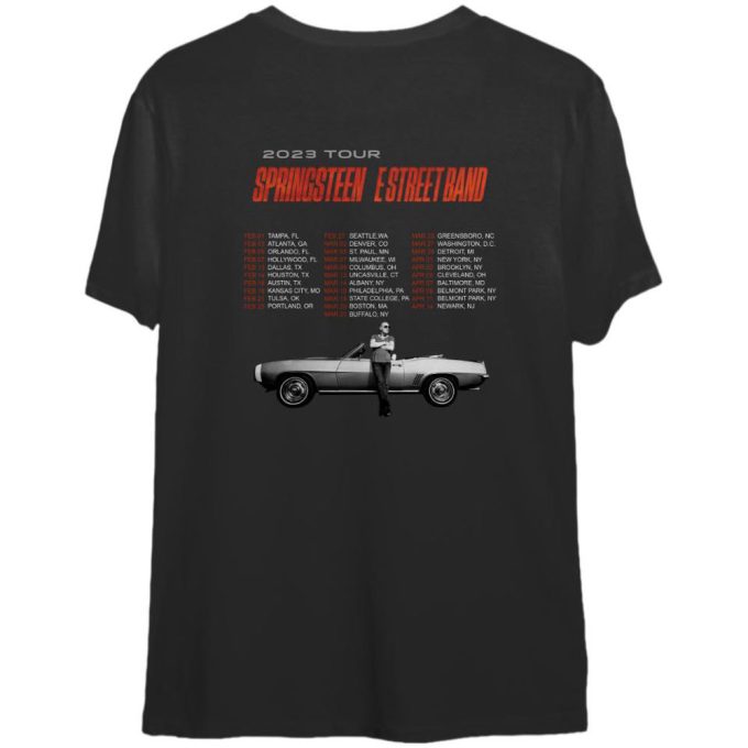 Bruce Springsteen And The E Street Band Tour 2023 T-Shirt,Vintage Bruce Springsteen Shirt 2