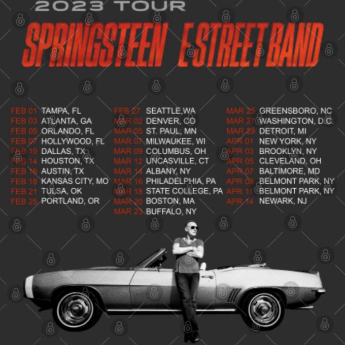 Bruce Springsteen And The E Street Band Tour 2023 T-Shirt,Vintage Bruce Springsteen Shirt 4