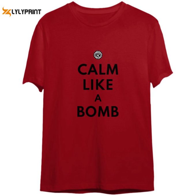 Calm Like A Bomb Unisex T-Shirt: Rage Against (Back Print) 1