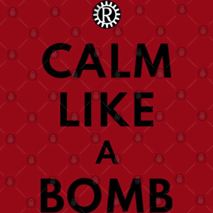 Calm Like A Bomb Unisex T-Shirt: Rage Against (Back Print) 3