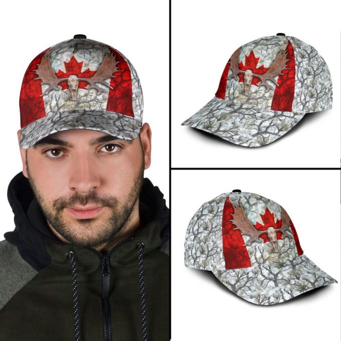 Canada - Moose Hunting Classic Cap Baseball Hat 4