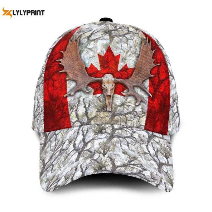 Canada - Moose Hunting Classic Cap Baseball Hat 1