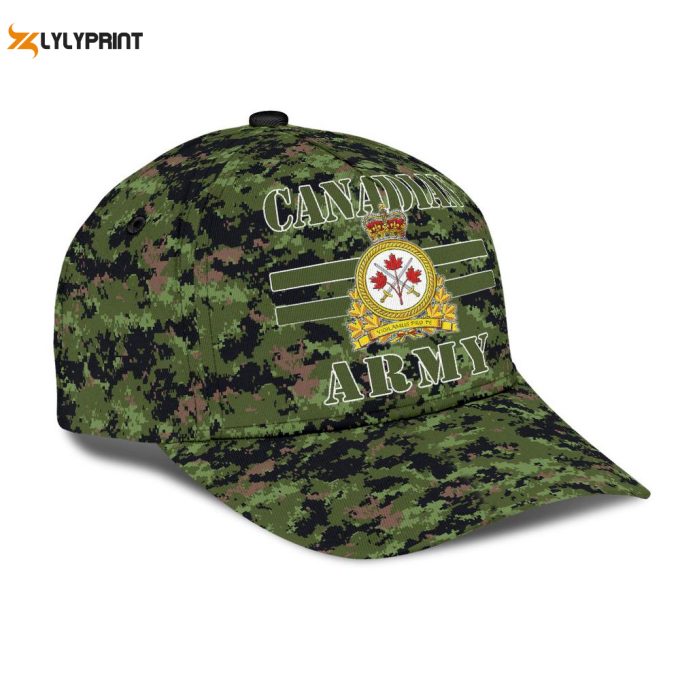 Canadian Veteran Army Classic Cap: Stylish Baseball Hat For Men 1