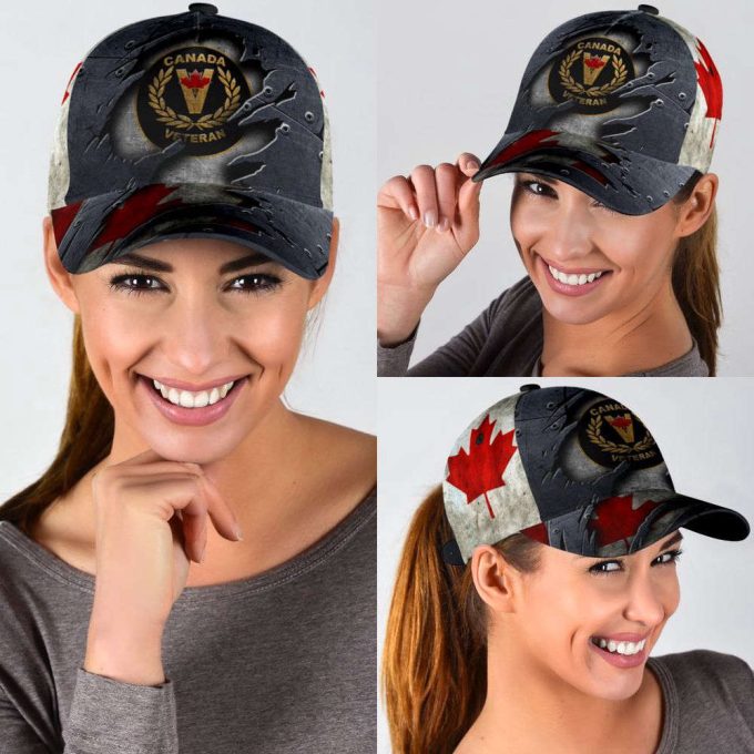 Canadian Veteran Classic Cap: Stylish Baseball Hat For Men 4