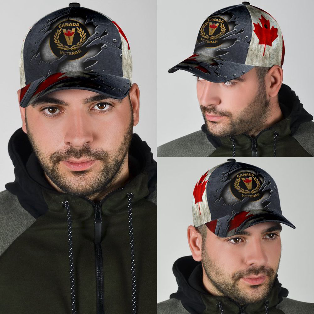 Canadian Veteran Classic Cap: Stylish Baseball Hat for Men 211