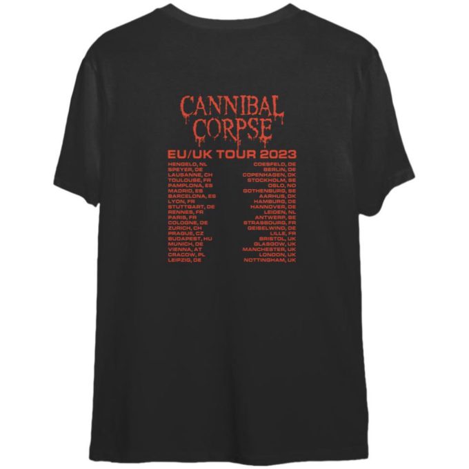 Cannibal Corpse Eu Uk Tour 2023 T-Shirt 2