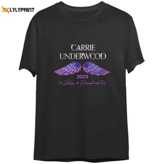 Carrie Underwood Denim And Rhinestones T-Shirt, Carrie Underwood Fans Shirt 1